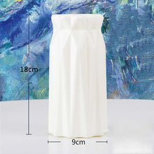Load image into Gallery viewer, Origami Plastic Vase Milky White Imitation Ceramic Flower Pot Flower Basket Flower Vase Decoration Home Nordic Decoration