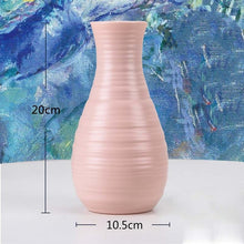 Load image into Gallery viewer, Origami Plastic Vase Milky White Imitation Ceramic Flower Pot Flower Basket Flower Vase Decoration Home Nordic Decoration